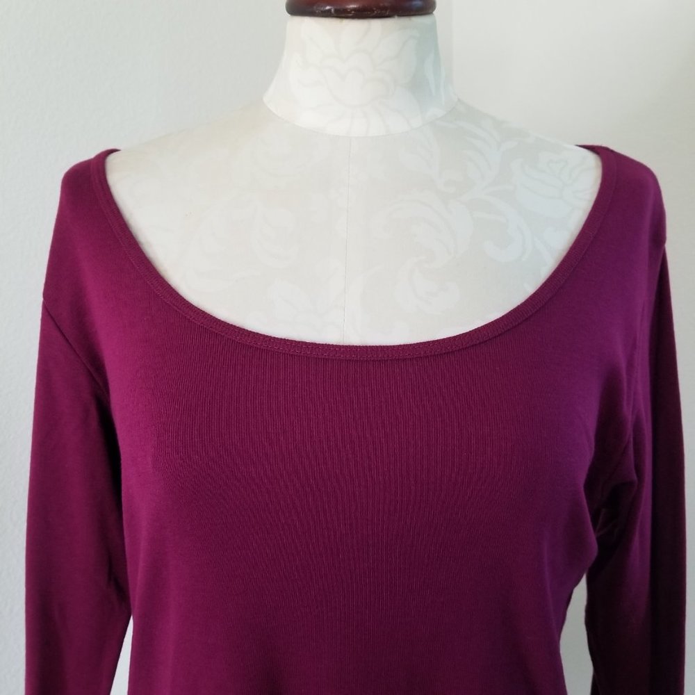 Magenta Pink Ruffle Top Large - Picture 4 of 7